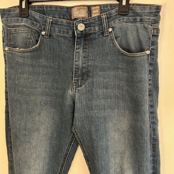 Stitches & Rivets Men's Slim Fit Jeans Premium Denimwear Stretch Denim 3… - Picture 4 of 7